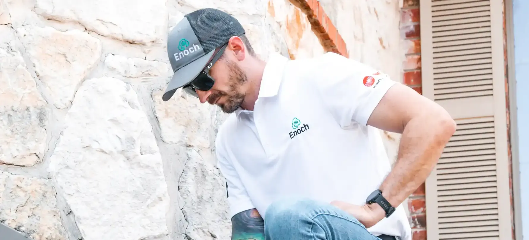 Roofing inspection by team enoch technician