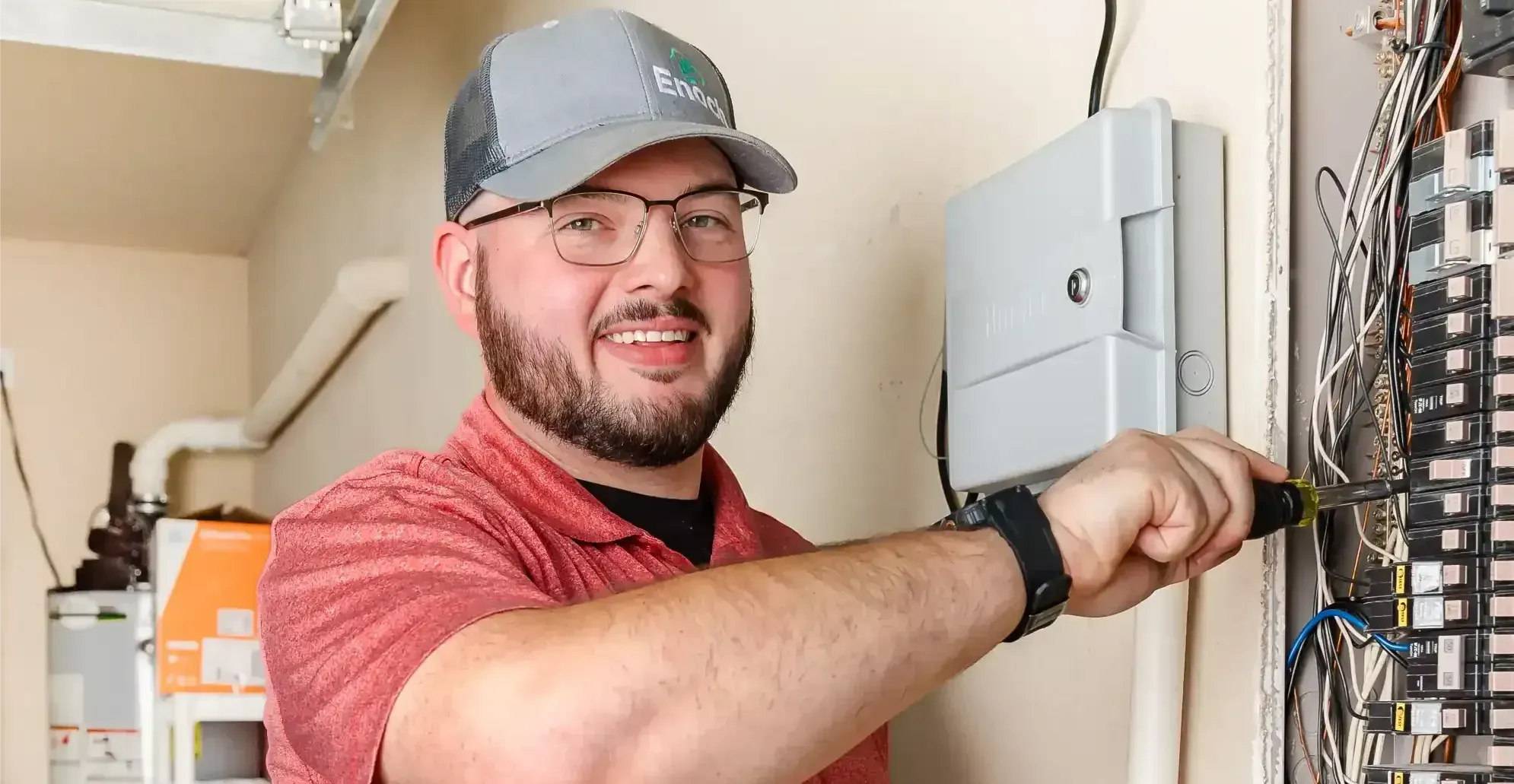 Electrician Installing Electric Switches